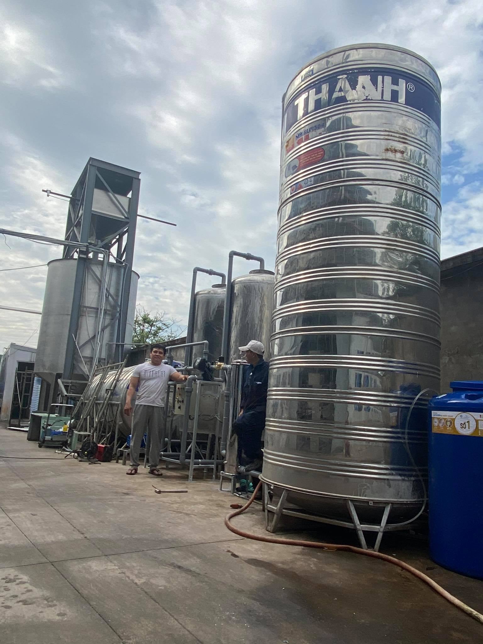 Lắp hệ thống  15 khối nước 1giờ CTYThương Ph&uacute;c Long Th&agrave;nh